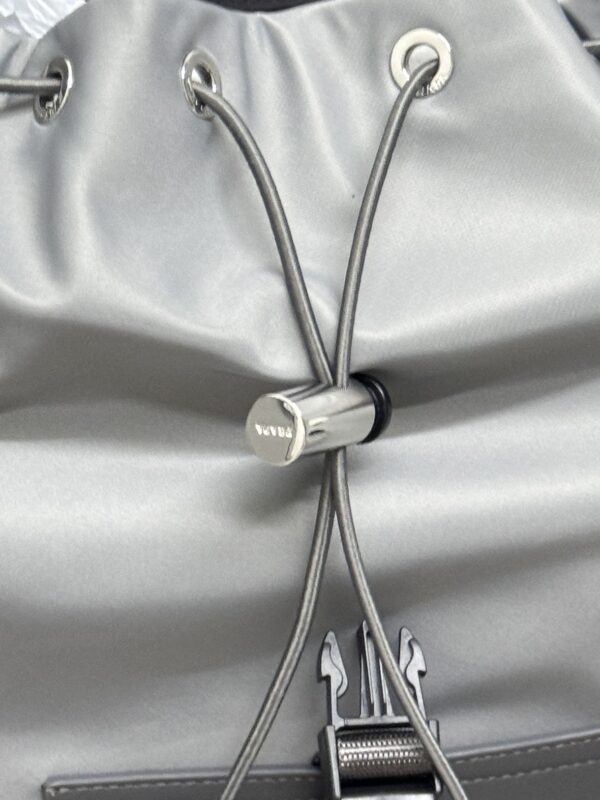 Replica Prada Re-Nylon Grey Backpack 6 Replica Prada Re-Nylon Grey Backpack - realistic designer-inspired fake bag