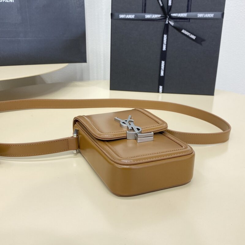 Replica YSL Solferino Mini Brown 10 Replica YSL Solferino Mini Brown - authentic-look luxury purse replica