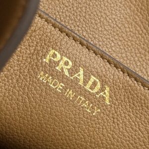 Replica Prada Saffiano Small Tote Black Brown 2 Replica Prada Saffiano Small Tote Black Brown - best quality luxury bag dupe
