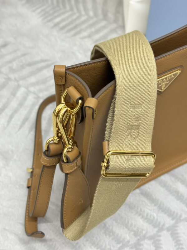 Replica Prada Saffiano Small Tote Black Brown 3 Replica Prada Saffiano Small Tote Black Brown - near-authentic luxury replica handbag