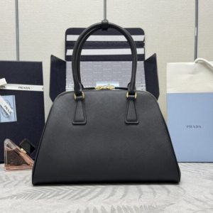 Replica Prada Large Saffiano Black 3 Replica Prada Large Saffiano Black - premium 1:1 fake handbag model
