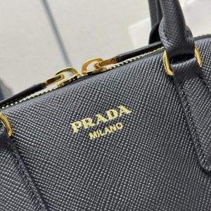 Replica Prada Large Saffiano Black 2 Replica Prada Large Saffiano Black - realistic designer-inspired fake bag