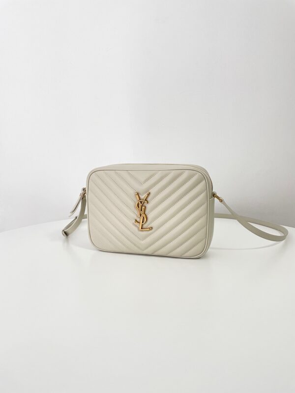 Replica YSL Lou Camera Bag White 5 Replica YSL Lou Camera Bag White - authentic-look luxury purse replica