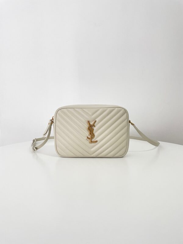 Replica YSL Lou Camera Bag White 1 Replica YSL Lou Camera Bag White - 1:1 designer replica handbag