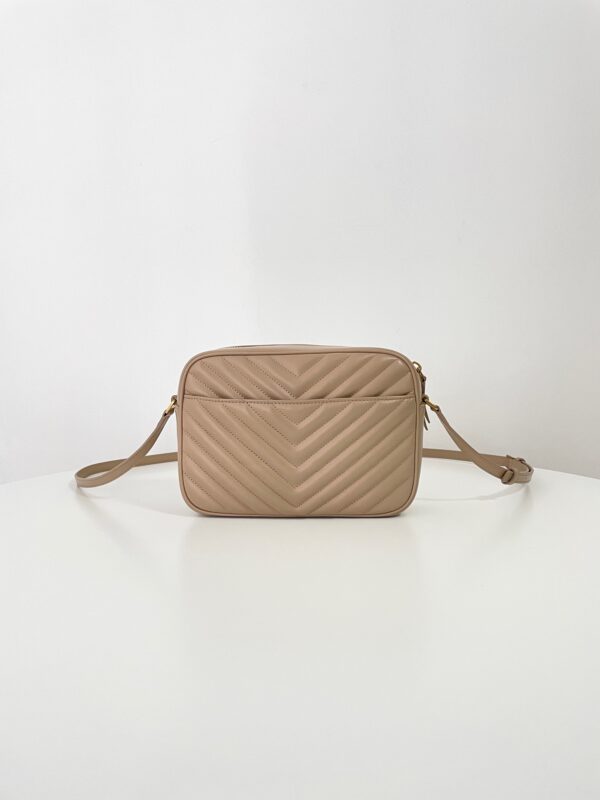 Replica YSL Lou Camera Bag Apricot 2 Replica YSL Lou Camera Bag Apricot - near-authentic luxury replica handbag