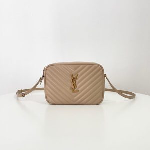Replica YSL Lou Camera Bag Apricot 1 Replica YSL Lou Camera Bag Apricot - best quality luxury bag dupe