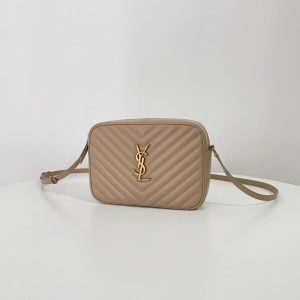 Replica YSL Lou Camera Bag Apricot 4 Replica YSL Lou Camera Bag Apricot - 1:1 designer replica handbag
