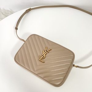 Replica YSL Lou Camera Bag Apricot 7 Replica YSL Lou Camera Bag Apricot - premium-grade designer purse dupe