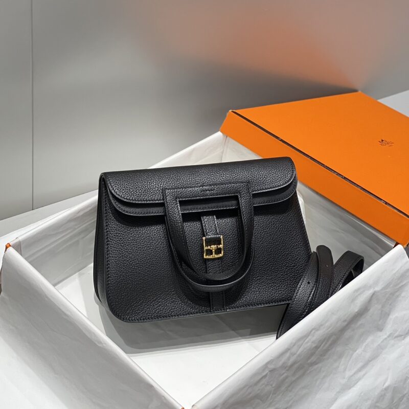 Replica Hermes Halzan Black 1 Replica Hermes Halzan Black - 1:1 designer replica handbag