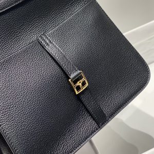 Replica Hermes Halzan Black 5 Replica Hermes Halzan Black - top-tier luxury replica shoulder bag
