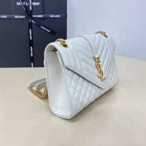 Replica YSL Envelope Crossbody White 3 Replica YSL Envelope Crossbody White - near-authentic luxury replica handbag