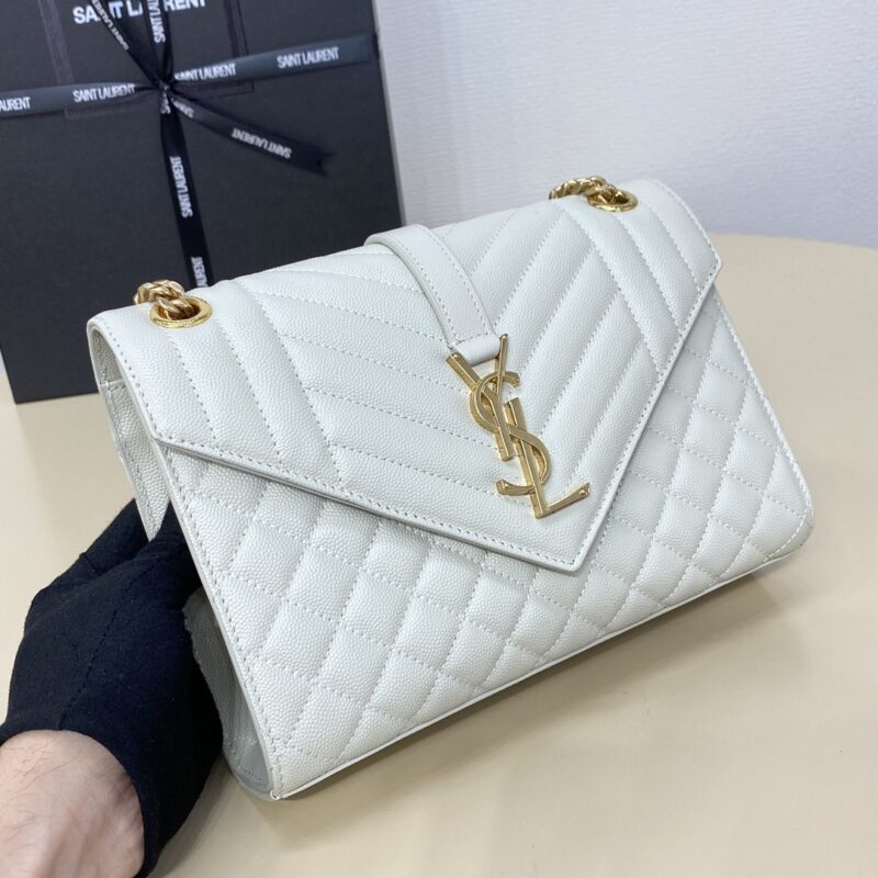 Replica YSL Envelope Crossbody White 4 Replica YSL Envelope Crossbody White - premium-grade designer purse dupe