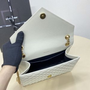 Replica YSL Envelope Crossbody White 9 Replica YSL Envelope Crossbody White - near-authentic luxury replica handbag