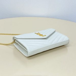 Replica YSL Envelope Clutch White 2 Replica YSL Envelope Clutch White - 1:1 designer replica handbag