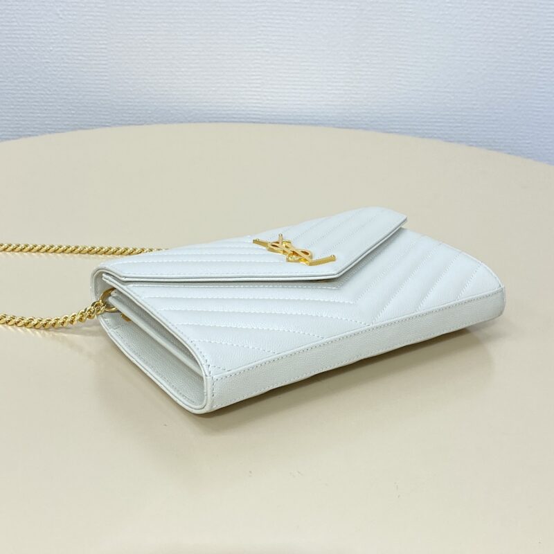 Replica YSL Envelope Clutch White 2 Replica YSL Envelope Clutch White - 1:1 designer replica handbag