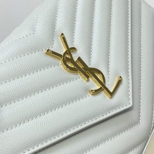 Replica YSL Envelope Clutch White 6 Replica YSL Envelope Clutch White - premium-grade designer purse dupe