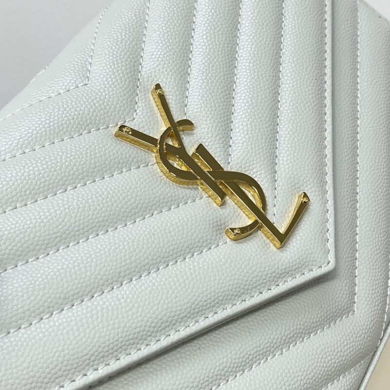 Replica YSL Envelope Clutch White 6 Replica YSL Envelope Clutch White - premium-grade designer purse dupe