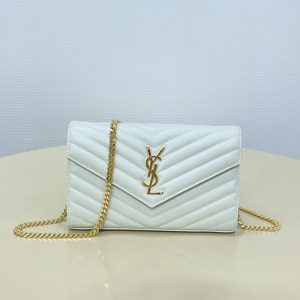 Replica YSL Envelope Clutch White 1 Replica YSL Envelope Clutch White - premium 1:1 fake handbag model