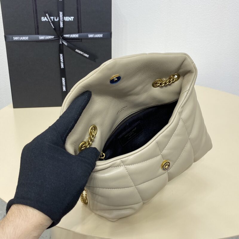 Replica YSL Loulou Apricot Puffer 3 Replica YSL Loulou Apricot Puffer - high-accuracy replica luxury purse