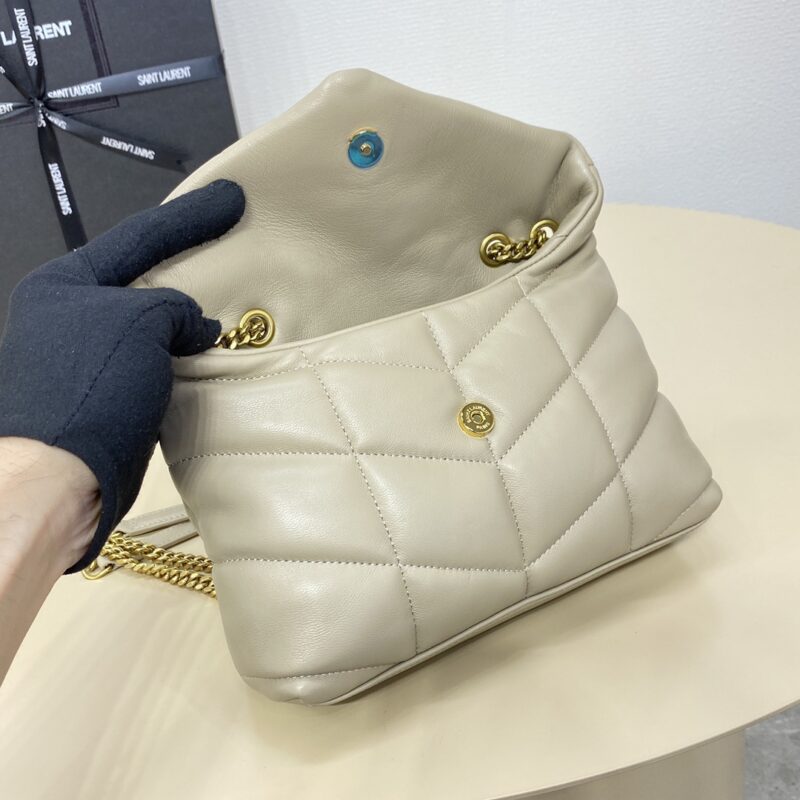 Replica YSL Loulou Apricot Puffer 8 Replica YSL Loulou Apricot Puffer - best quality luxury bag dupe