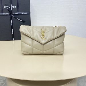 Replica YSL Loulou Apricot Puffer 1 Replica YSL Loulou Apricot Puffer - ultra-realistic fake designer tote