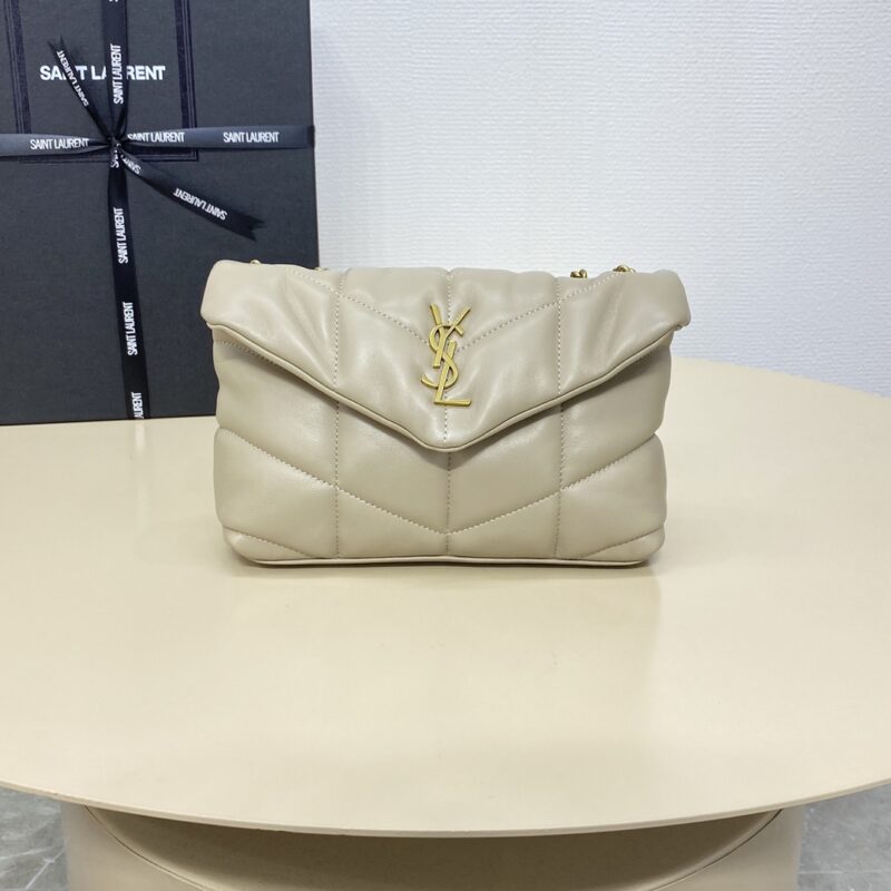 Replica YSL Loulou Apricot Puffer 1 Replica YSL Loulou Apricot Puffer - ultra-realistic fake designer tote