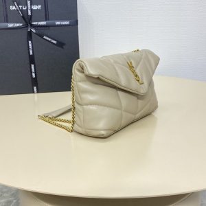Replica YSL Loulou Apricot Puffer 2 Replica YSL Loulou Apricot Puffer - 1:1 designer replica handbag