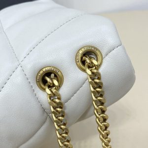 Replica YSL Loulou White Puffer 6 Replica YSL Loulou White Puffer - high-end fake designer purse