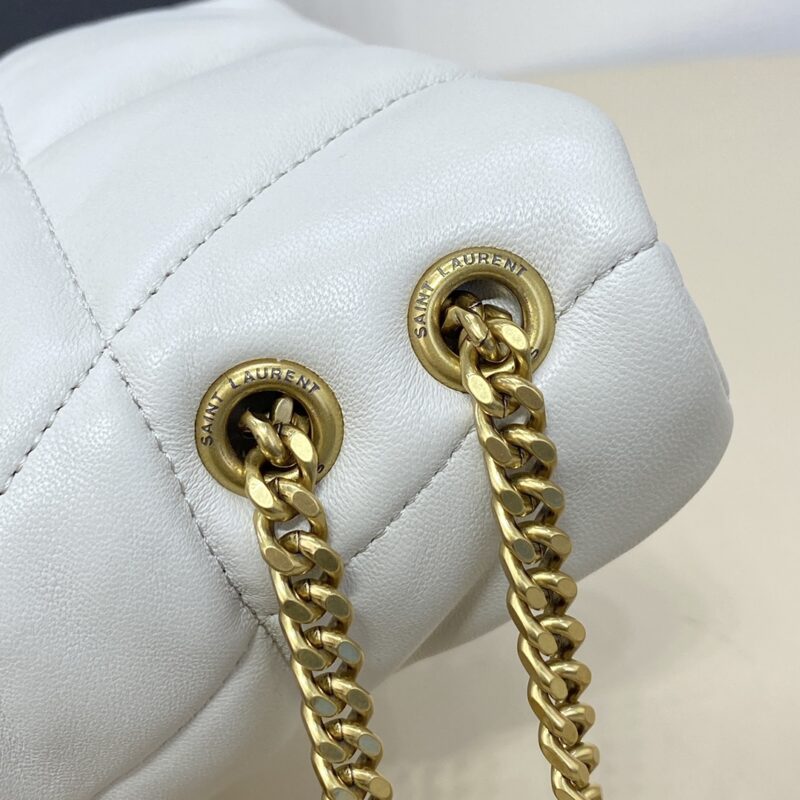 Replica YSL Loulou White Puffer 6 Replica YSL Loulou White Puffer - high-end fake designer purse