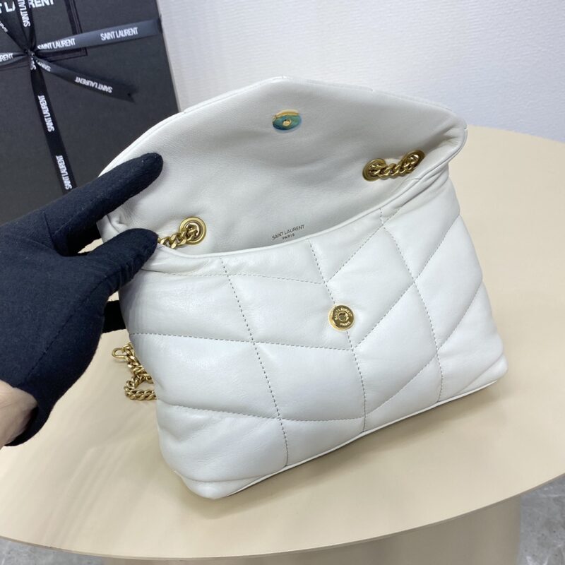 Replica YSL Loulou White Puffer 2 Replica YSL Loulou White Puffer - ultra-realistic fake designer tote