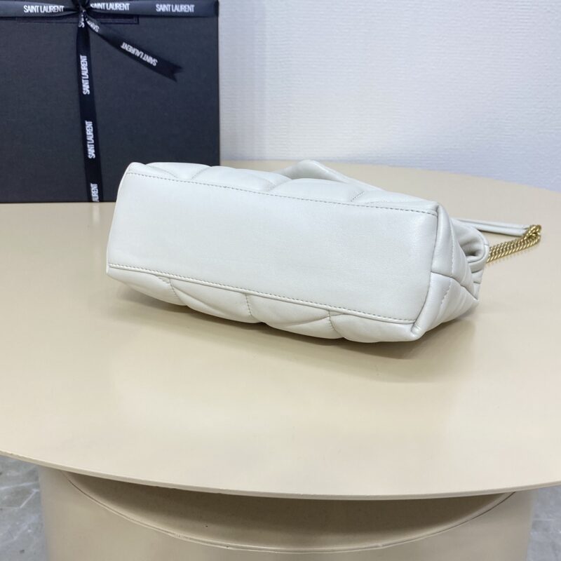 Replica YSL Loulou White Puffer 9 Replica YSL Loulou White Puffer - realistic designer-inspired fake bag