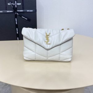 Replica YSL Loulou White Puffer 1 Replica YSL Loulou White Puffer - high-quality designer bag clone