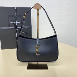 Replica YSL LE 5 A 7 Hobo Black 1 Replica YSL LE 5 A 7 Hobo Black - top-tier luxury replica shoulder bag