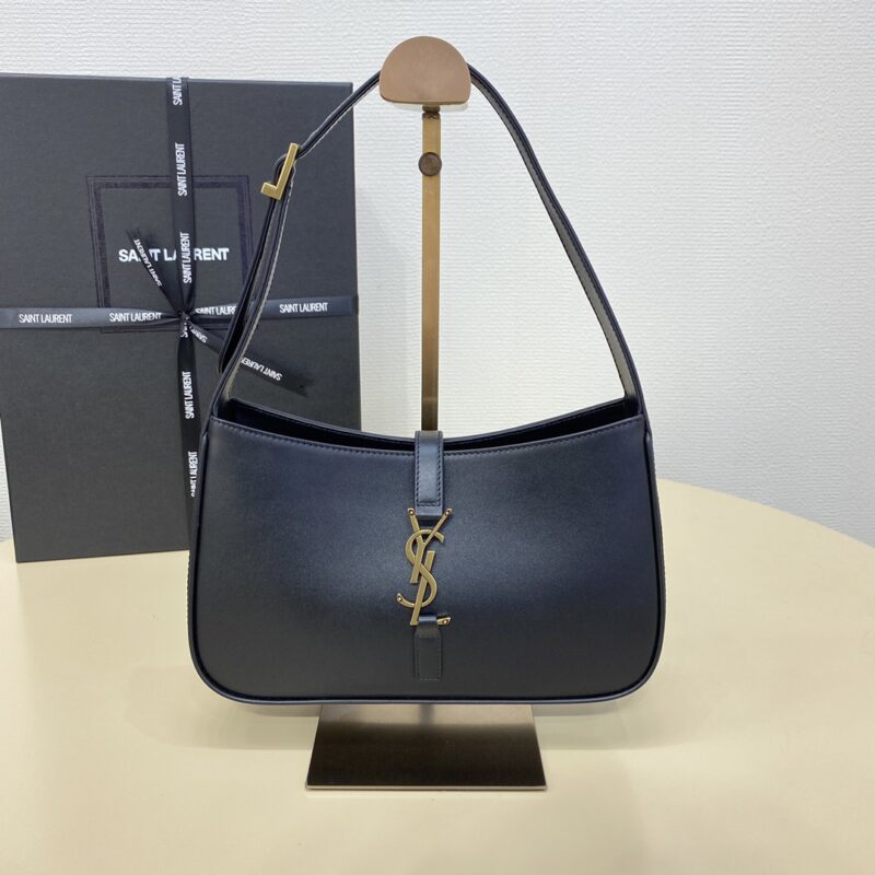 Replica YSL LE 5 A 7 Hobo Black 1 Replica YSL LE 5 A 7 Hobo Black - top-tier luxury replica shoulder bag
