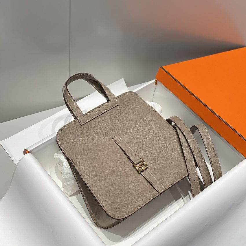 Replica Hermes Halzan Asphalt Gray 4 Replica Hermes Halzan Asphalt Gray - best-selling designer handbag dupe