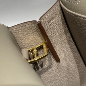 Replica Hermes Halzan Asphalt Gray 5 Replica Hermes Halzan Asphalt Gray - premium 1:1 fake handbag model