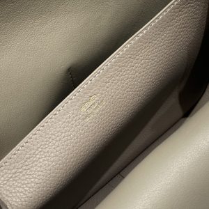 Replica Hermes Halzan Asphalt Gray 7 Replica Hermes Halzan Asphalt Gray - premium-grade designer purse dupe