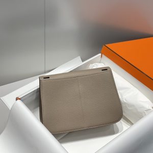 Replica Hermes Halzan Asphalt Gray 8 Replica Hermes Halzan Asphalt Gray - 1:1 designer replica handbag