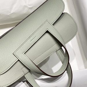 Replica Hermes Halzan Light Green - near-authentic luxury replica handbag