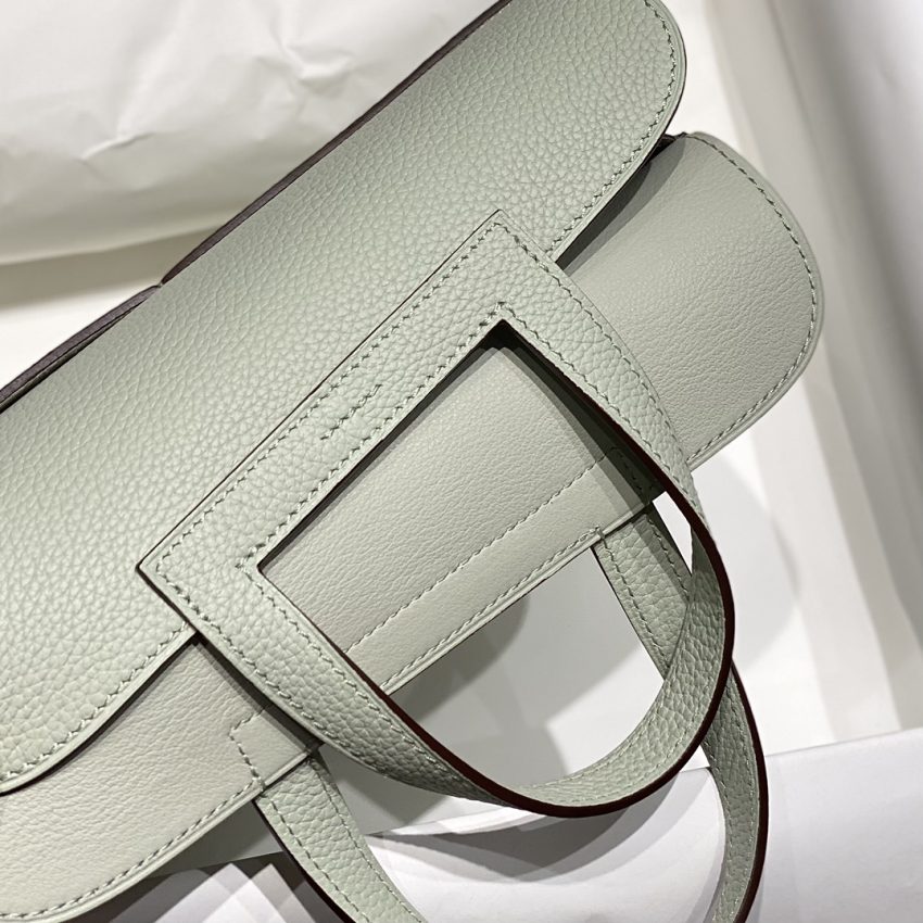 Replica Hermes Halzan Light Green - near-authentic luxury replica handbag