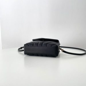 Replica YSL LouLou Mini Black 4 Replica YSL LouLou Mini Black - premium 1:1 fake handbag model