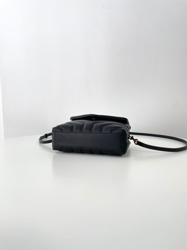 Replica YSL LouLou Mini Black 4 Replica YSL LouLou Mini Black - premium 1:1 fake handbag model