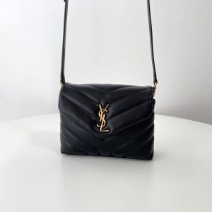 Replica YSL LouLou Mini Black 5 Replica YSL LouLou Mini Black - premium 1:1 fake handbag model