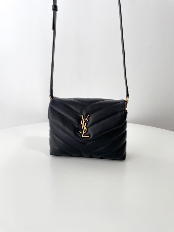 Replica YSL LouLou Mini Black 5 Replica YSL LouLou Mini Black - premium 1:1 fake handbag model