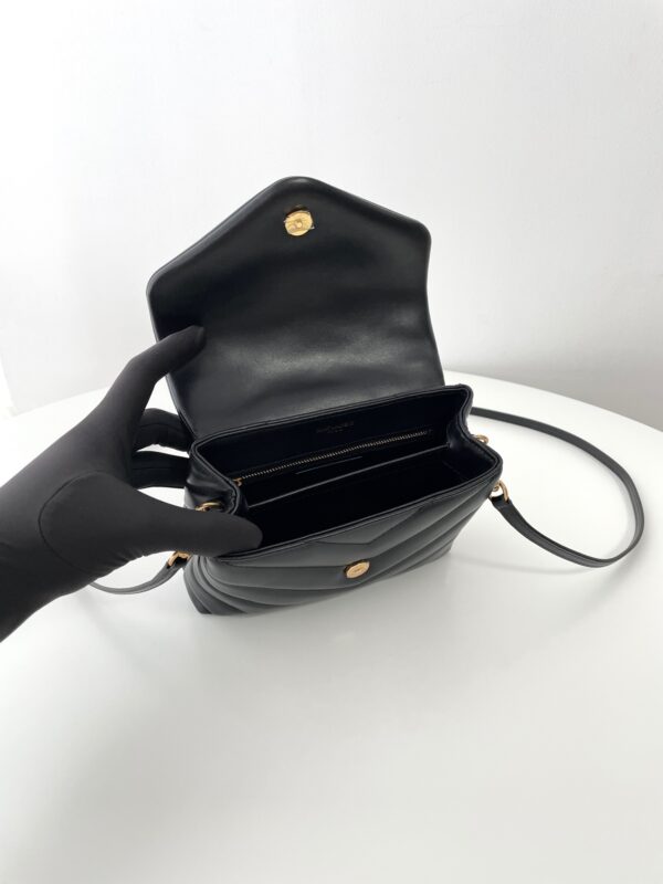 Replica YSL LouLou Mini Black 7 Replica YSL LouLou Mini Black - high-accuracy replica luxury purse