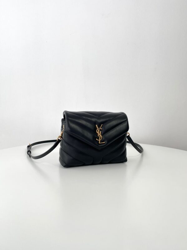 Replica YSL LouLou Mini Black 9 Replica YSL LouLou Mini Black - high-end fake designer purse