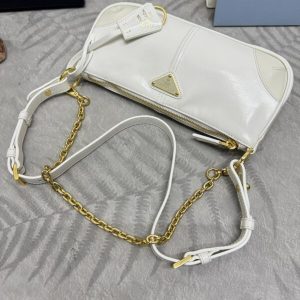 Replica Prada Re-Edition 2002 White 1 Replica Prada Re-Edition 2002 White - high-end fake designer purse