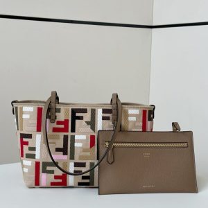 Replica Fendi Two Sides Small Tote F Monogram 1 Replica Fendi Two Sides Small Tote F Monogram - ultra-realistic fake designer tote