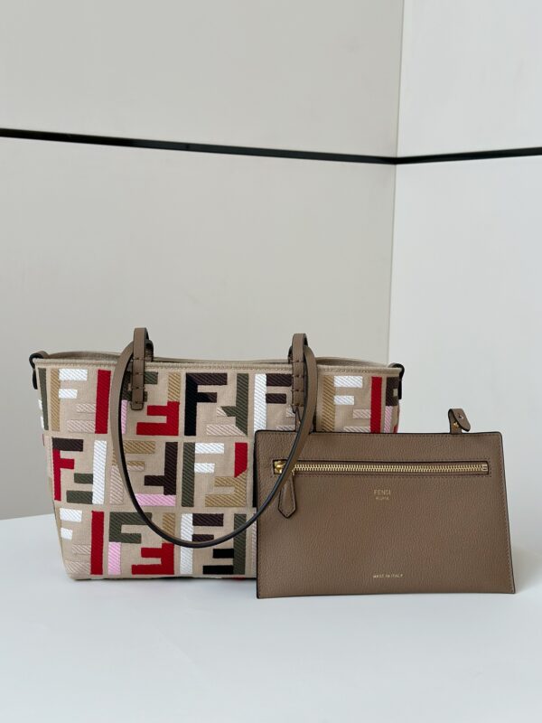 Replica Fendi Two Sides Small Tote F Monogram 1 Replica Fendi Two Sides Small Tote F Monogram - ultra-realistic fake designer tote
