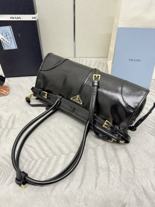 Replica Prada Naplak Patent Black - realistic designer-inspired fake bag